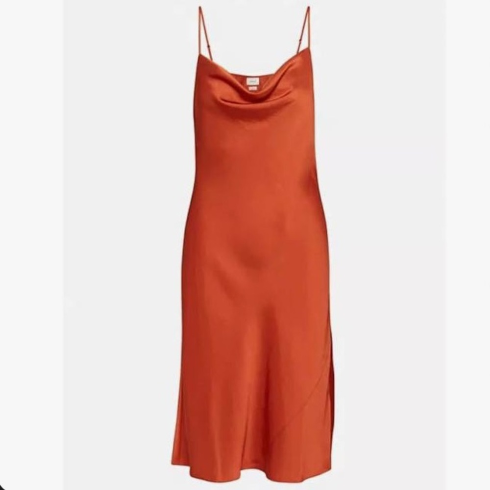 Aritzia Slip Dress Size burnt orange
